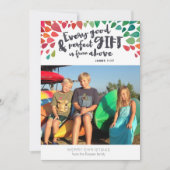 James 1:17 Religieuze kerstkaart (Voorkant)