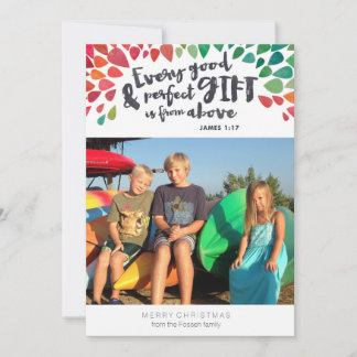 James 1:17 Religieuze kerstkaart