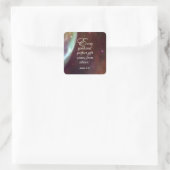 James 1:17 vierkante sticker (Tas)