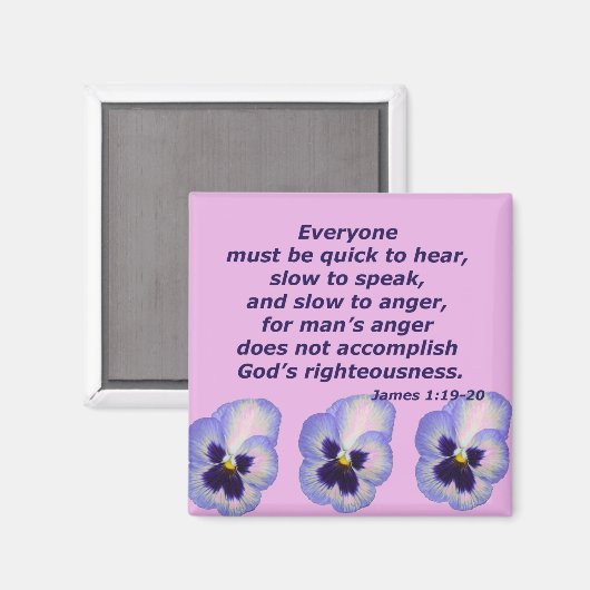 James 1:19-20 magneet (Voorkant / Achterkant)