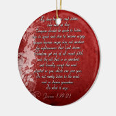 James 1:19 Scripture Gift Keramisch Ornament (Links)