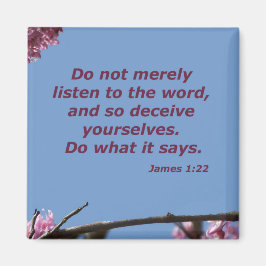 James 1:22 magneet