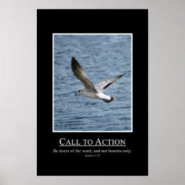 James 1:22 Wees Doers of the Word Poster