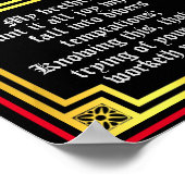 James 1:2 1:3 Verlicht citaat Nieuwe Testament Poster (Hoek)