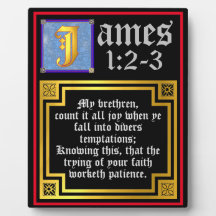 James 1:2 1:3 Verlichte KJV Biblical Quote