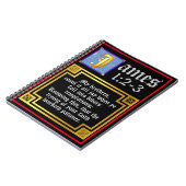 James 1:2 1:3 Verlichte KJV Biblical Quote Notitieboek (Linkerzijde)