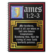 James 1:2 1:3 Verlichte KJV Biblical Quote