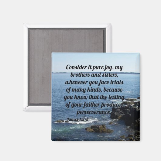 James 1:2-3 magneet (Voorkant / Achterkant)