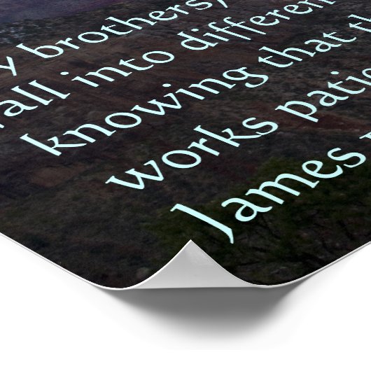 James 1:2-3 Poster (Hoek)