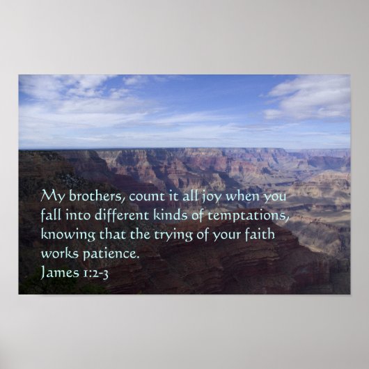 James 1:2-3 Poster (Voorkant)