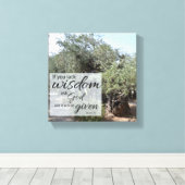 James 1:5 Canvasprint | Gods Wijsheid Canvas Afdruk (Insitu (Houten vloer))