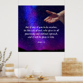 James 1:5 poster (Keuken)