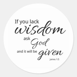 James 1:5 Sticker | Gods Wijsheid