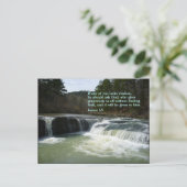 James 1:5 Waterfall Briefkaart (Staand voorkant)