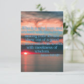 James 3:13 KJV Bijbel Verse Pic Flat Greeting Kaart (Staand voorkant)