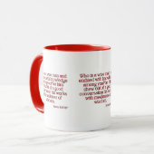 James 3:13 KJV Bijbelverse Mok met twee tonen (Voorkant links)