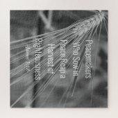 James 3:18 Bijbelverse Harvest of Righeity Legpuzzel (Horizontaal)