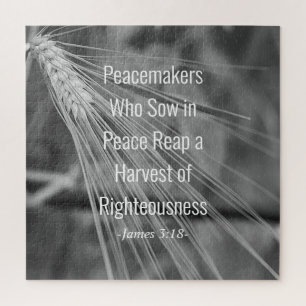 James 3:18 Bijbelverse Harvest of Righeity Legpuzzel
