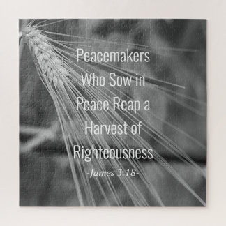 James 3:18 Bijbelverse Harvest of Righeity Legpuzzel