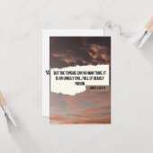 James 3:8 KJV Bijbel verse Pic Flat Wenskaart Kaart (Voorkant / Achterkant in situ)