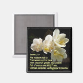 James 3v17 - Heavenly Wisdom 2 Magneet (Voorkant / Achterkant)