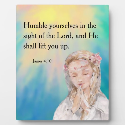 James 4:10 fotoplaat (Voorkant)