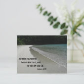 James 4:10 Vernederend jezelf voor de Heer... Briefkaart (Staand voorkant)