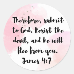 James 4:7 Bijbelvers Sticker