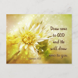 James 4:8 Draw in de buurt van God... zal hij bij Briefkaart