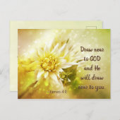 James 4:8 Draw in de buurt van God... zal hij bij  Briefkaart (Voorkant / Achterkant)