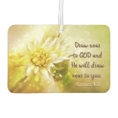 James 4:8 Draw in de buurt van God... zal hij bij  Luchtverfrisser (Achterkant)