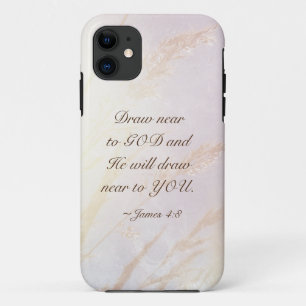 James 4:8 Draw nabij God Bijbelse Verse Case-Mate iPhone Case