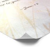 James 4:8 Draw nabij God Bijbelse Verse Poster (Hoek)