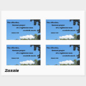 James 5:16 Het effectieve, fervent gebed... Rechthoekige Sticker (Vel)