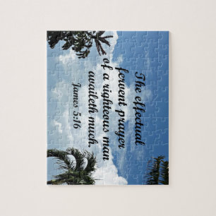James 5:16 Het effectieve fervent gebed van Legpuzzel