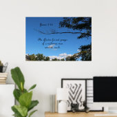 James 5:16 Het effectieve vruchtbare gebed van een Poster (Thuiskantoor)