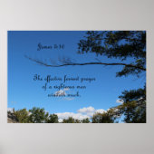 James 5:16 Het effectieve vruchtbare gebed van een Poster (Voorkant)