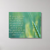 James 5:6-8 DoorzettingsInspirerend Canvas Afdruk (Voorkant)