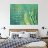 James 5:6-8 DoorzettingsInspirerend Canvas Afdruk (Insitu (Slaapkamer))