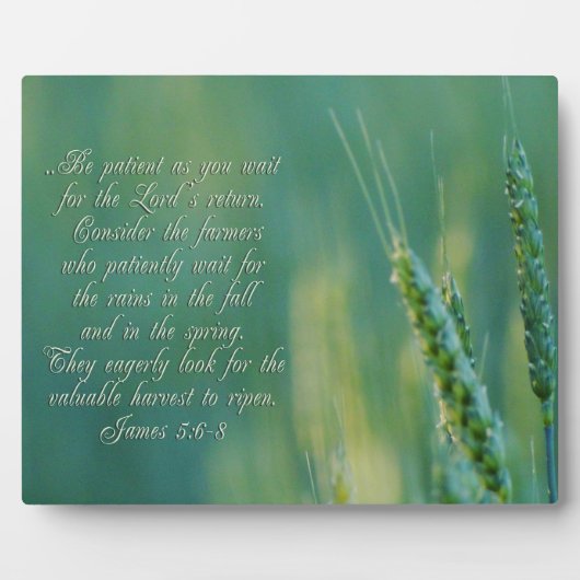 James 5:6-8 DoorzettingsInspirerend Fotoplaat (Voorkant)