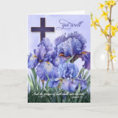 James 5 Religious Cross en de Paarse Iris worden b Kaart (Gele Bloem)