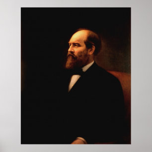 JAMES A. GARFIELD Portret van Calvin Curtis Print