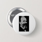 James A. Garfield silhouette Ronde Button 5,7 Cm (Voorkant /achterkant)