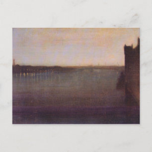James Abbot McNeill Whistler - Nocturne in grijs e Briefkaart