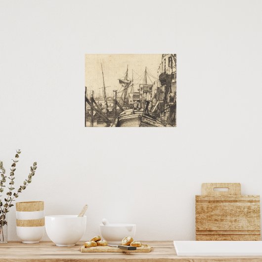 James Abbott McNeill Whistler - Limehouse Poster (Keuken)