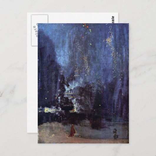 James Abbott McNeill Whistler - Night in Black en Briefkaart (Voorkant / Achterkant)