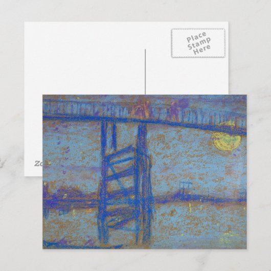 James Abbott McNeill Whistler - Nocturne-Battersea Briefkaart (Voorkant / Achterkant)