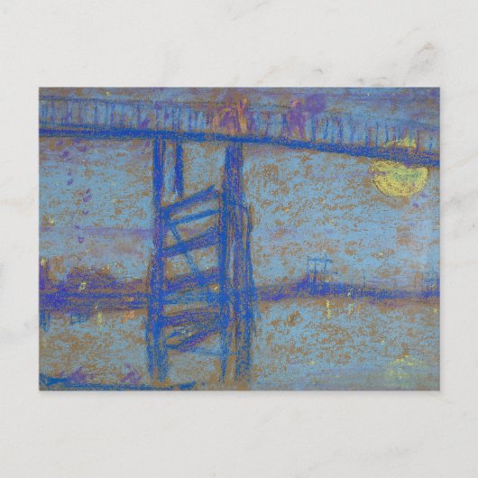 James Abbott McNeill Whistler - Nocturne-Battersea Briefkaart (Voorkant)