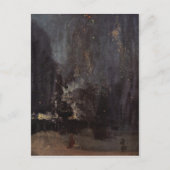 James Abbott McNeill Whistler - Nocturne in het zw Briefkaart (Voorkant)