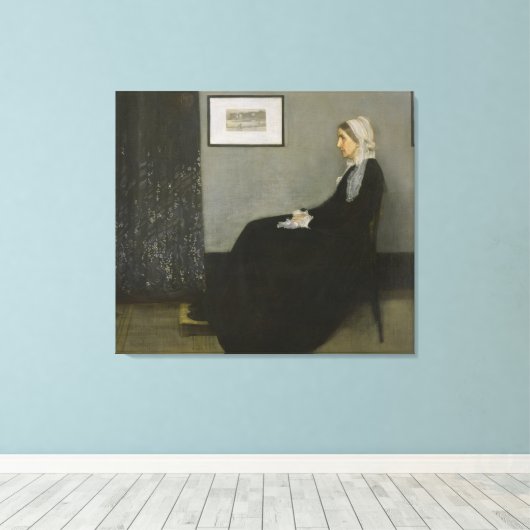 James Abbott Whistler - Moeder van Whistler Canvas Afdruk (Insitu (Houten vloer))